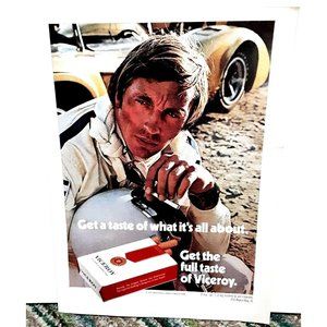1972 Viceroy Full Taste Of Victory Original Print Ad Vintage